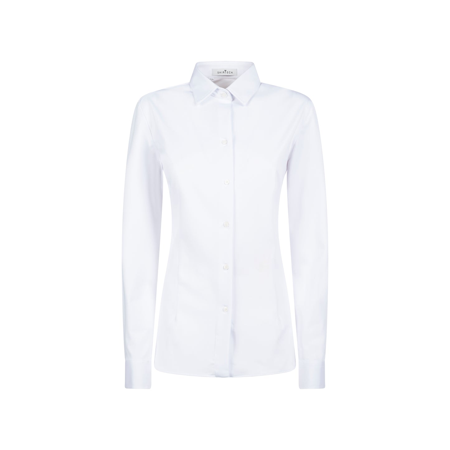 Camicia no stiro donna colore bianco - fronte